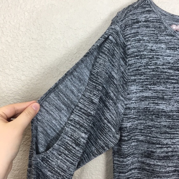 Philosophy Apparel Cold Shoulder Gray Maxi Dress Medium - Picture 4 of 7